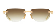 Ottica Mondello Roma - DITA - DES022-A-02 - EPILUXURY 22 - 22K GOLD PLATED / WHITE GOLD - Acetate, titanium - shape Oval - Gold - EYEWEAR - SUNGLASSES - Unisex,Uomo,Donna,Women,Men - lens Gradient brown - Made In Japan