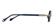 Ottica Mondello Roma - Matsuda - M5011.SG.BG-NVY.50 - M5011 - BRUSHED GOLD / NAVY TORTOISE - Acetate, titanium - shape Hexagonal - blue, gold - EYEWEAR - SUNGLASSES - Unisex,Uomo,Donna,Women,Men - lens Blue - Made In Japan