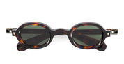 Ottica Mondello Roma - Sato - Altair-TT-AG-1 - Altair - Tokyo Tortoise / Antique Gold - Acetate - shape Oval - Tortoise - EYEWEAR - SUNGLASSES - Unisex,Uomo,Donna,Women,Men - lens Green - Made In Japan
