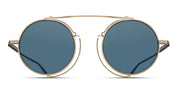 Ottica Mondello Roma - Matsuda - M3154.SG.BG.46 - M3154 - BRUSHED GOLD / BLUE GREY - Titanium - shape  - brushed gold - EYEWEAR - SUNGLASSES - Unisex,Uomo,Donna,Women,Men - lens  - Made In Japan