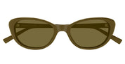 Ottica Mondello Roma - Saint Laurent - SL 822-003 - SL 822-003 - BROWN - Acetate - shape Cat-eye - brown - EYEWEAR - SUNGLASSES - Donna,Women - lens Brown - Made In Italy
