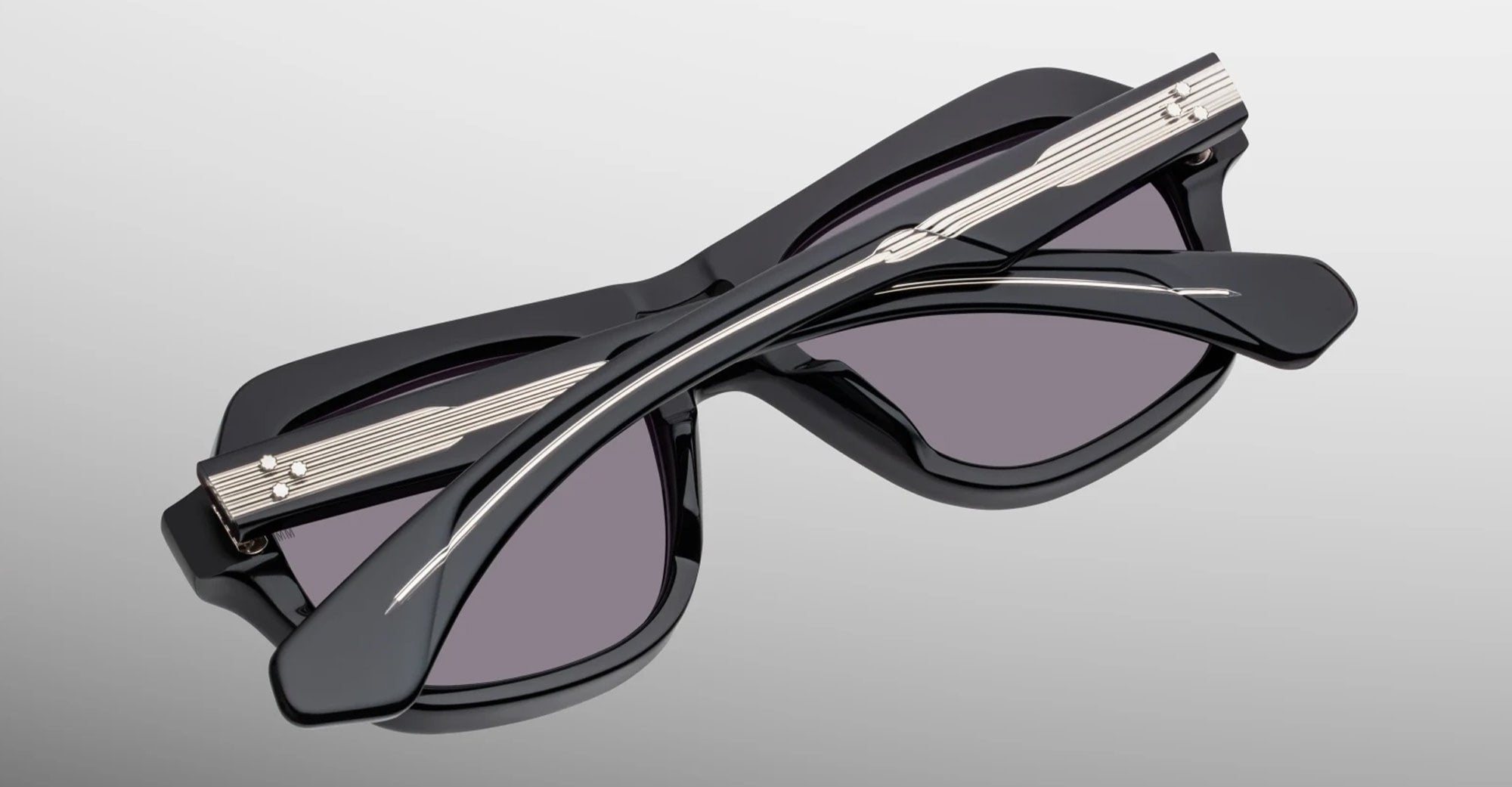 Ottica Mondello Roma - Jacques Marie Mage - JMMTAM-6P - TAMERLIS - BLOODSTONE - Acetate - shape Squared - Black, Red - EYEWEAR - SUNGLASSES - Unisex,Uomo,Donna,Women,Men - lens Grey - Made In Japan