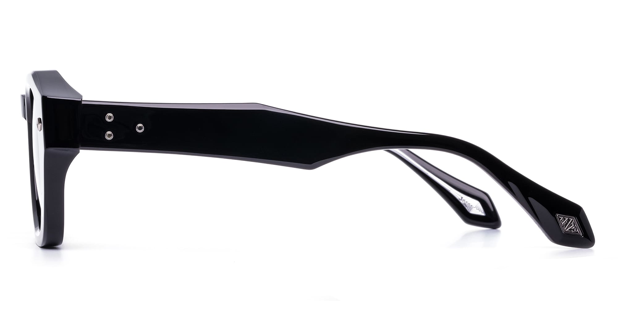 Ottica Mondello Roma - Daizo - A-SD001-B1-PG01 - LUDO - black / green lens - Acetate - shape Oval - Black - EYEWEAR - SUNGLASSES - Unisex,Uomo,Donna,Women,Men - lens Green - Made In Japan