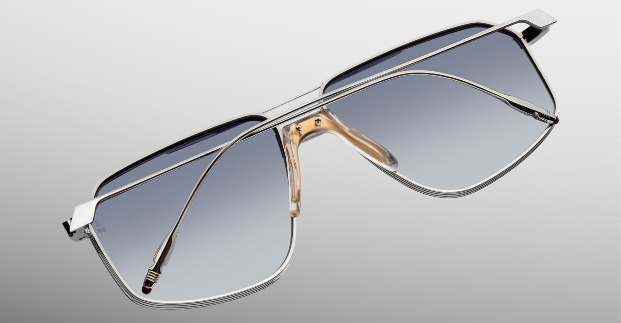 Ottica Mondello Roma - Jacques Marie Mage - JMMJG-15Z - JAGGER - SULFUR - Titanium - shape Aviator - Silver - EYEWEAR - SUNGLASSES - Uomo,Men - lens Grey - Made In Japan