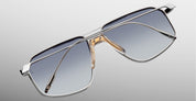 Ottica Mondello Roma - Jacques Marie Mage - JMMJG-15Z - JAGGER - SULFUR - Titanium - shape Aviator - Silver - EYEWEAR - SUNGLASSES - Uomo,Men - lens Grey - Made In Japan