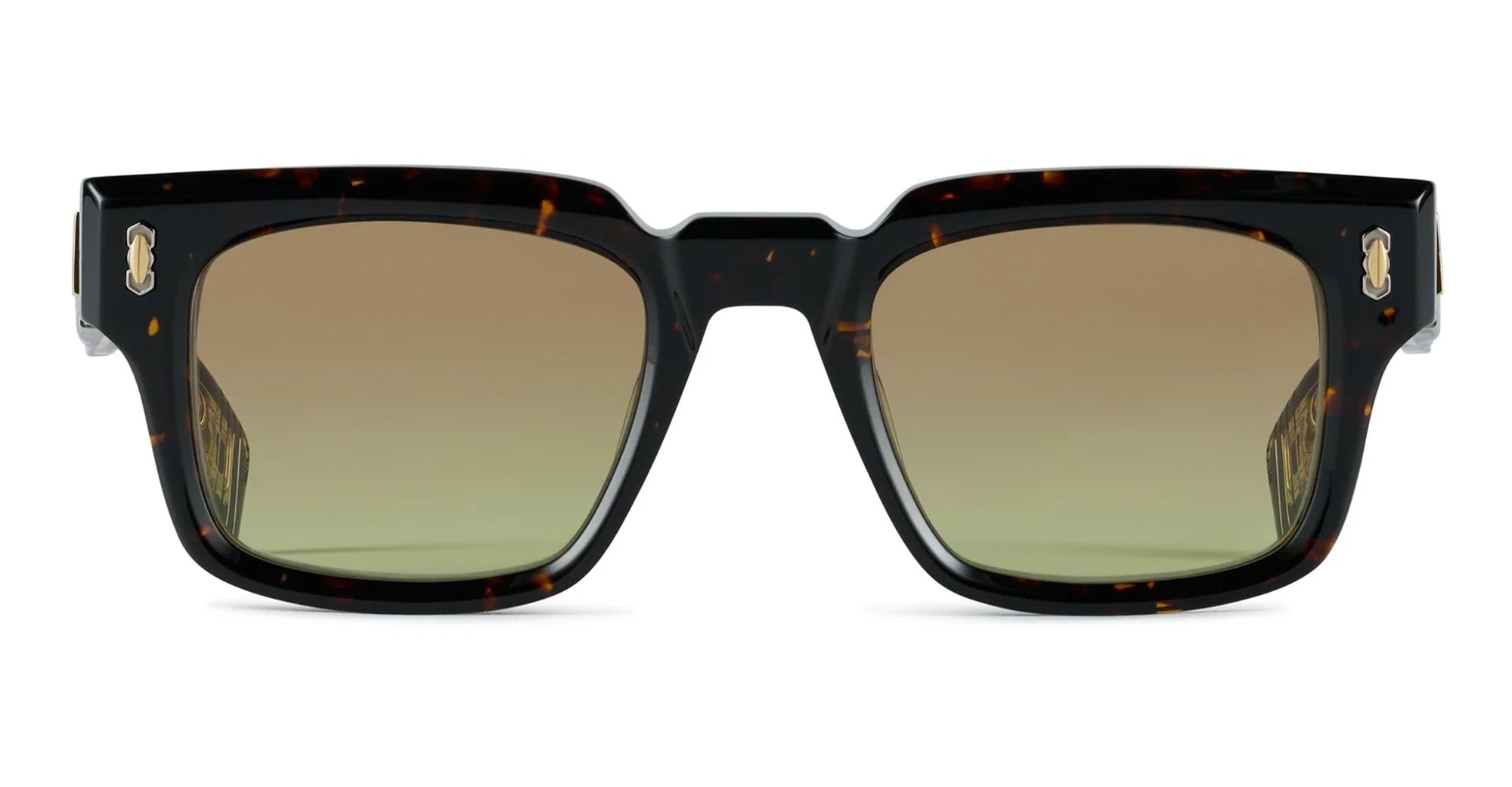 Ottica Mondello Roma - T HENRI - ELAP - ELVA - PETRA - Acetate - shape Squared - Havana - EYEWEAR - SUNGLASSES - Unisex,Uomo,Donna,Women,Men - lens Gradient green - Made In Japan