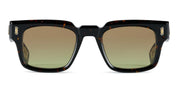 Ottica Mondello Roma - T HENRI - ELAP - ELVA - PETRA - Acetate - shape Squared - Havana - EYEWEAR - SUNGLASSES - Unisex,Uomo,Donna,Women,Men - lens Gradient green - Made In Japan
