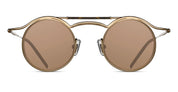 Ottica Mondello Roma - Matsuda - 2903H.SG.MGP-MBK.43 - 2903H - MATTE GOLD PLATED / MATTE BLACK - Acetate, titanium - shape Round - gold, black - EYEWEAR - SUNGLASSES - Unisex,Uomo,Donna,Women,Men - lens Brown - Made In Japan