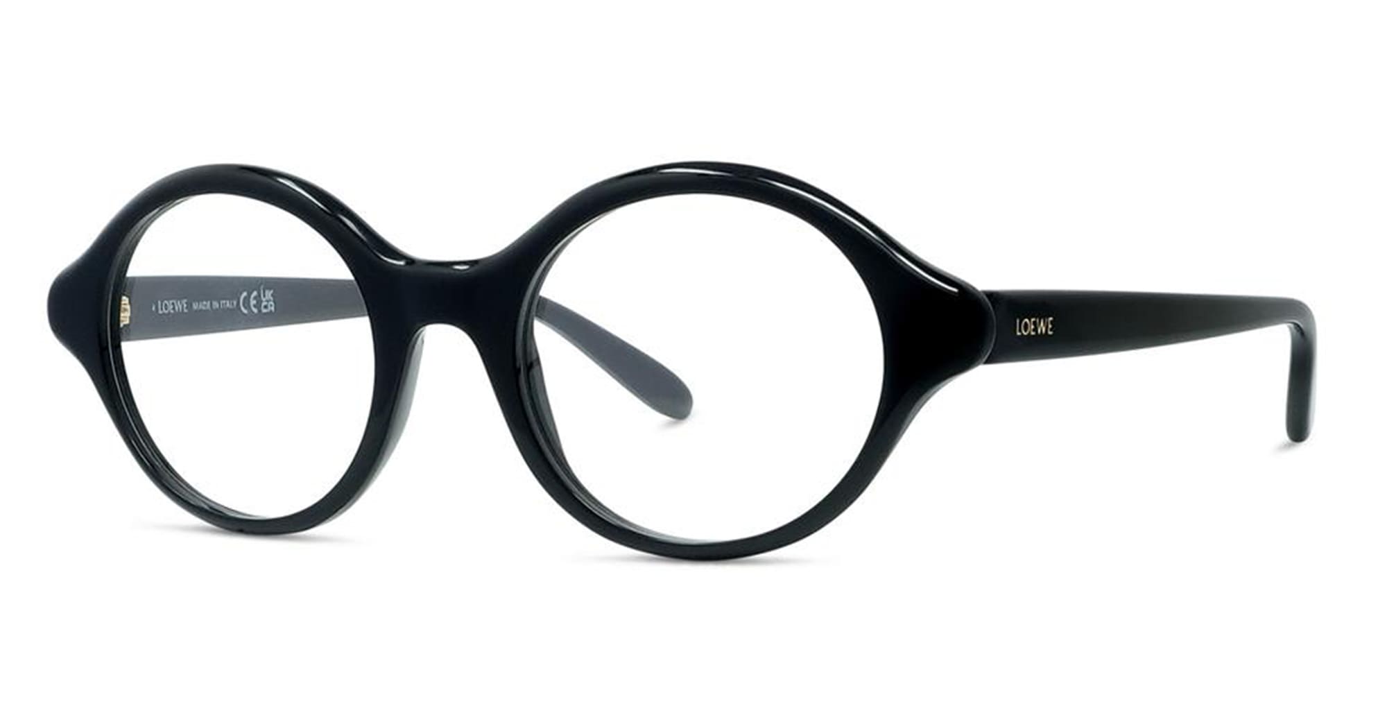 Ottica Mondello Roma - Loewe - LW50098I50001 - SLIM LW50098I - BLACK - Acetate - shape Oval - Black - EYEWEAR - EYEGLASSES - Donna,Women - lens Clear - Made In Italy