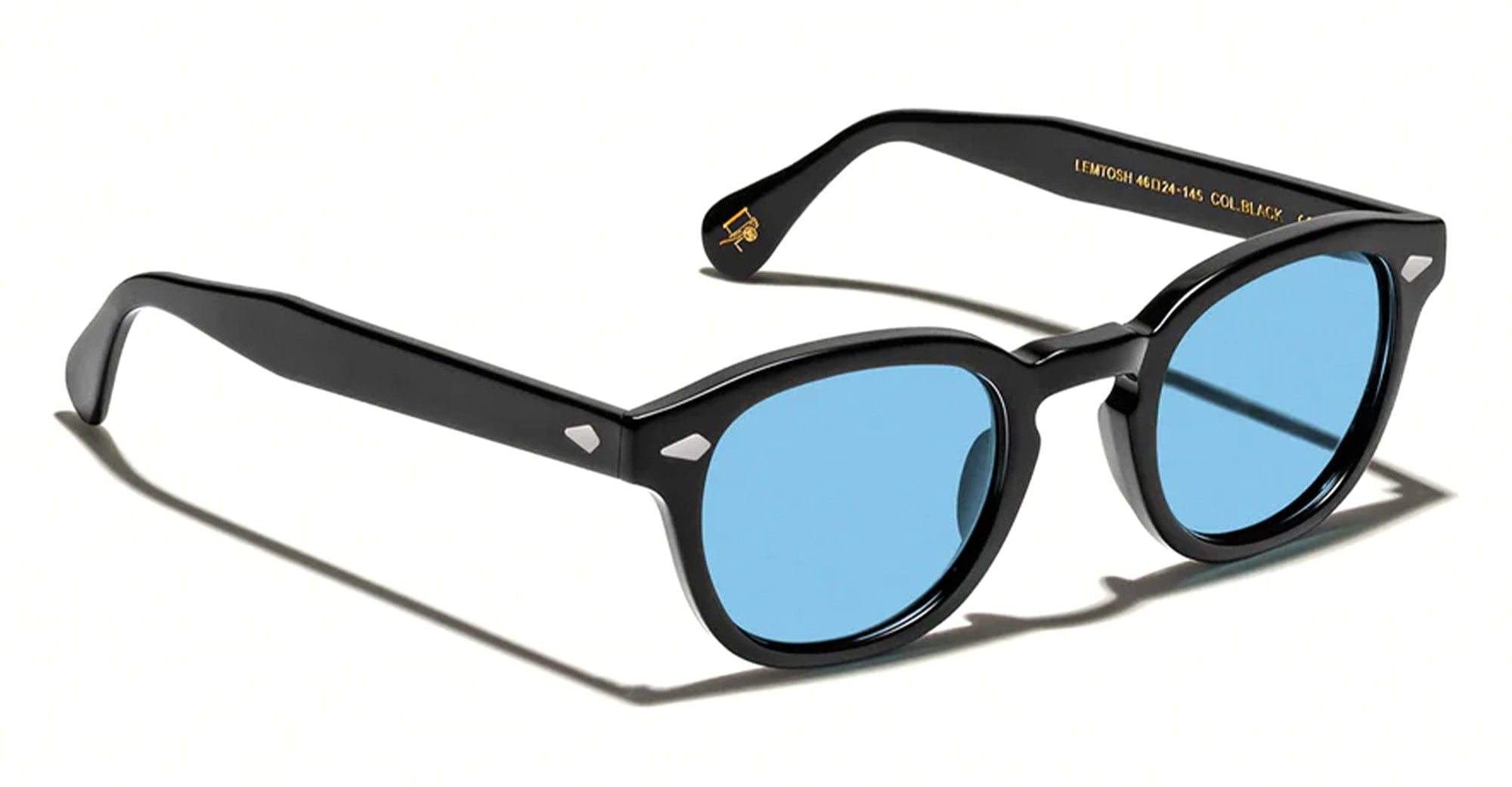  CUSTOM CELEBRITY BLUE LENS - Acetate - shape  - Black - EYEWEAR - SUNGLASSES - Unisex,Uomo,Donna,Women,Men - lens  - Made In China