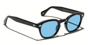 Ottica Mondello Roma - Moscot - OR-LMB2-S49240200-TD - LEMTOSH (49) - BLACK / CUSTOM CELEBRITY BLUE LENS - Acetate - shape  - Black - EYEWEAR - SUNGLASSES - Unisex,Uomo,Donna,Women,Men - lens  - Made In China