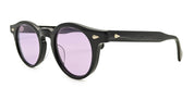 Ottica Mondello Roma - Julius Tart - JTPL-022A-4B-TR-PURPLE - HAROLD 45/23 - BLACK / PURPLE LENS - Acetate - shape Panto - Black - EYEWEAR - SUNGLASSES - Unisex,Uomo,Donna,Women,Men - lens purple - Made In Japan