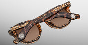 Ottica Mondello Roma - Jacques Marie Mage - JMMRR-13D - YELLOWSTONE VI: FIREHOLE RIVER - PRISMATIC - Acetate - shape  - Havana - EYEWEAR - SUNGLASSES - Unisex,Uomo,Donna,Women,Men - lens  - Made In Japan