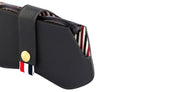 Eyewear leather case - dark grey
