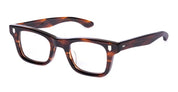 Ottica Mondello Roma - Julius Tart - JTPL-139M - BULLET - DEMI AMBER RX - Acetate - shape Rectangular - Havana - EYEWEAR - EYEGLASSES - Unisex,Uomo,Donna,Women,Men - lens Clear - Made In Japan