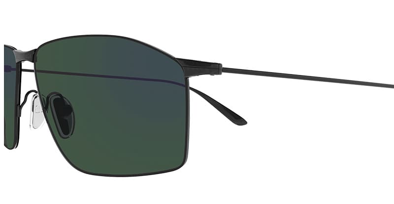 Ottica Mondello Roma - Balenciaga - BB0413S-003 - BB0413S-003 - GREY - Metal - shape Rectangular - grey - EYEWEAR - SUNGLASSES - Uomo,Men - lens Green - Made In Japan