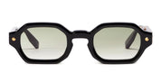 Ottica Mondello Roma - John Dalia - P05-C106 - PROJECT 05 - C106 - Shiny Black / Yellow Gold - Acetate - shape Rectangular - Black, gold - EYEWEAR - SUNGLASSES - Unisex,Uomo,Donna,Women,Men - lens Gradient grey - Made In France