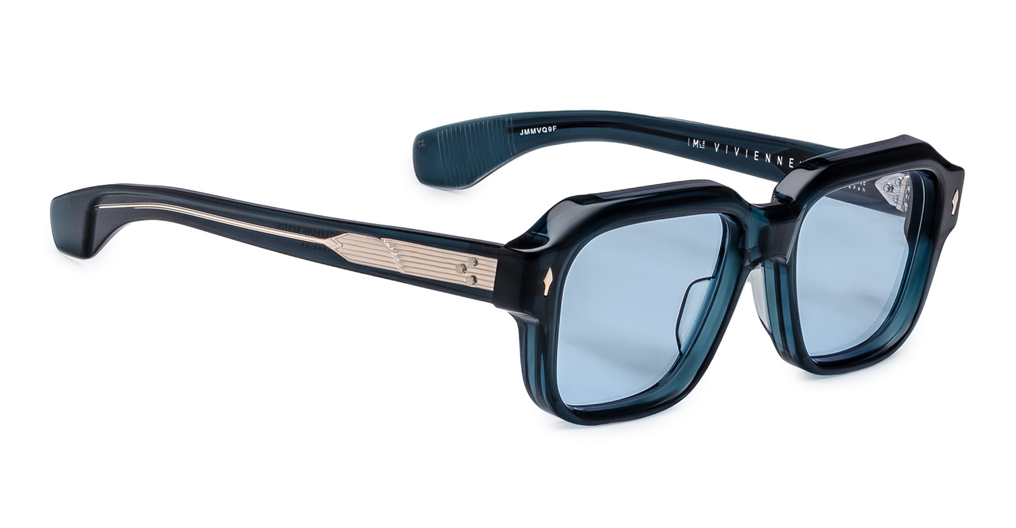 Ottica Mondello Roma - Jacques Marie Mage - JMMVQ-9F - VIVIENNE - INDIGO - Acetate - shape  - blue - EYEWEAR - SUNGLASSES - Unisex,Uomo,Donna,Women,Men - lens  - Made In Japan