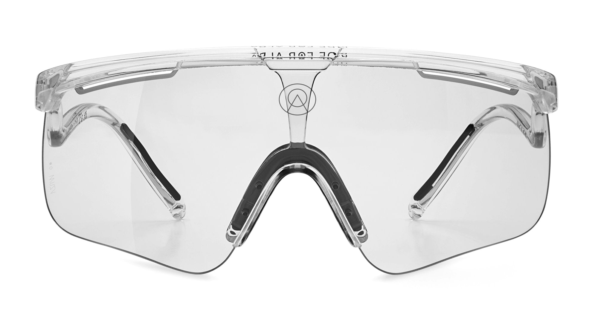  VZUM F-LENS CLASSIC - Tr90 - shape Mask - transparent - EYEWEAR - SUNGLASSES - Unisex,Uomo,Donna,Women,Men - lens Grey - Made In Italy