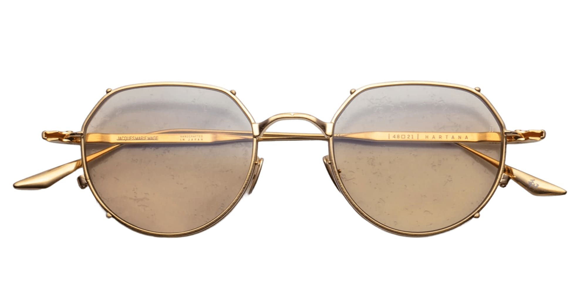 Ottica Mondello Roma - Jacques Marie Mage - JMMTN-120 - HARTANA - DORSET - beta titanium - shape Round - Gold - EYEWEAR - EYEGLASSES - Unisex,Uomo,Donna,Women,Men - lens yellow - Made In Japan