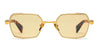 Ottica Mondello Roma - Balmain - BPS-117D-52 - BRIGADE III - 18K GOLD / SPOTTED HAVANA - Titanium - shape Rectangular - Black, Grey - EYEWEAR - EYEGLASSES - Donna,Women - lens amber - Made In Japan