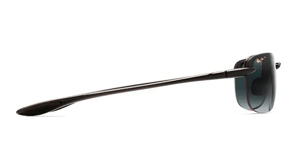 Ottica Mondello Roma - Maui Jim - MJ0408S-001 - SANDY BEACH - GLOSS BLACK / NEUTRAL GREY LENS - nylon - shape Oval - Black - EYEWEAR - SUNGLASSES - Unisex,Uomo,Donna,Women,Men - lens Grey - Made In Japan