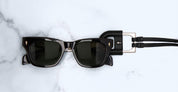 Ottica Mondello Roma - Jacques Marie Mage - JMMOVP-88 - BOLIN EYEWEAR NECKLACE - BLACK - Leather - shape  - Black - ACCESSORI - ACCESSORIES - Unisex,Uomo,Donna,Women,Men - lens  - Made In Italy