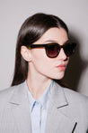 Ottica Mondello Roma - Peter and May - S80SFB - S80 LILY OF THE VALLERY - SAGUARO - Acetate - shape Squared - green - EYEWEAR - SUNGLASSES - Uomo,Men - lens Gradient black - Made In France