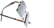 Ottica Mondello Roma - Kuboraum - KRSP64BZHB000040 - MASK P64 BZ HB - BRONZE - Acetate - shape Rectangular - bronze brown - EYEWEAR - SUNGLASSES - Unisex,Uomo,Donna,Women,Men - lens Green - Made In Italy