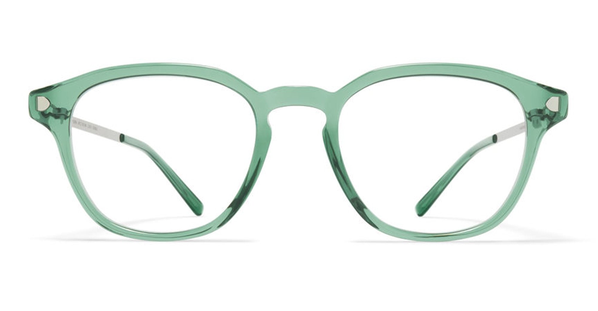  SHINY SILVER RX - stainless steel - shape  - green - EYEWEAR - EYEGLASSES - Unisex,Uomo,Donna,Women,Men - lens  - Made In Germany