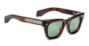 Ottica Mondello Roma - Jacques Marie Mage - JMMDE-13W - DEALAN - ZOLTAR - Acetate - shape Squared - brown - EYEWEAR - SUNGLASSES - Unisex,Uomo,Donna,Women,Men - lens Green - Made In Japan
