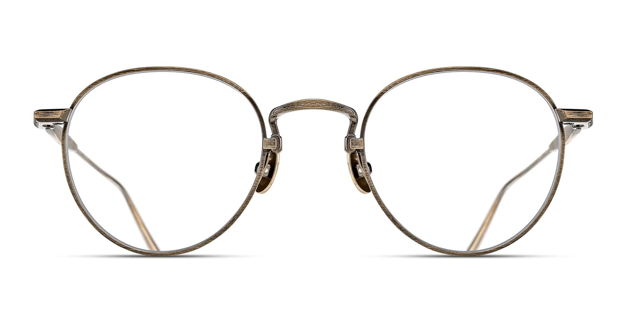 Ottica Mondello Roma - Matsuda - M3165.RX.AG.48 - M3165 - ANTIQUE GOLD - Titanium - shape Panto - Gold - EYEWEAR - EYEGLASSES - Unisex,Uomo,Donna,Women,Men - lens Clear - Made In Japan
