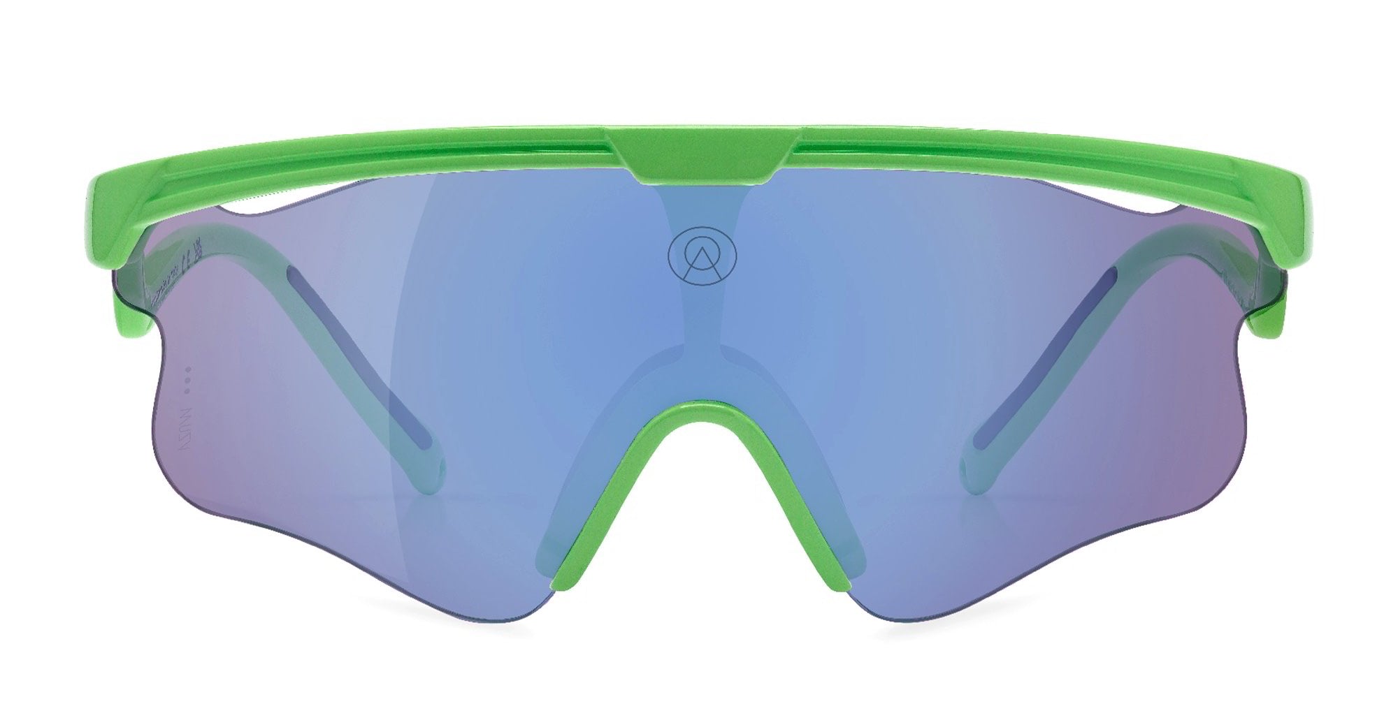  VZUM F-LENS FLM - Tr90 - shape Mask - green - EYEWEAR - SUNGLASSES - Unisex,Uomo,Donna,Women,Men - lens purple - Made In Italy