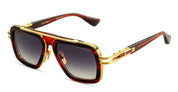 Ottica Mondello Roma - DITA - DTS403-A-04 - LXN-EVO - SIENNA BLAZE / YELLOW GOLD - Acetate, titanium - shape Navigator - brown, gold - EYEWEAR - SUNGLASSES - Uomo,Men - lens Gradient grey - Made In Japan