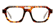 Ottica Mondello Roma - Kuboraum - KROK33HSP00000OP - MASK K33 HSP - HAVANA STRIPES RX - Acetate - shape Navigator - Havana - EYEWEAR - EYEGLASSES - Unisex,Uomo,Donna,Women,Men - lens Clear - Made In Italy