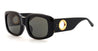 Ottica Mondello Roma - LINDA FARROW - LFL1504C1SUN - CELESTE - BLACK / YELLOW GOLD - Acetate - shape Squared - Champagne - EYEWEAR - SUNGLASSES - Donna,Women - lens Grey - Made In Japan