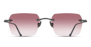Ottica Mondello Roma - Matsuda - M5008.SG.MBK.51 - M5008 - MATTE BLACK / ROSE GRADIENT - Titanium - shape Squared - Black - EYEWEAR - SUNGLASSES - Unisex,Uomo,Donna,Women,Men - lens Gradient pink - Made In Japan