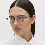Ottica Mondello Roma - Kuboraum - KROH67RH000000OP - MASK H67 RH - DARK GUNMETAL RX - Titanium - shape Round - grey - EYEWEAR - EYEGLASSES - Unisex,Uomo,Donna,Women,Men - lens Clear - Made In Italy