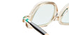 Ottica Mondello Roma - Kuboraum - KRS0P4TA0000002W - MASK P4 - TAPIOCA / BLACK SHINE RX - Acetate - shape  - transparent beige, black - EYEWEAR - EYEGLASSES - Uomo,Men - lens  - Made In Italy
