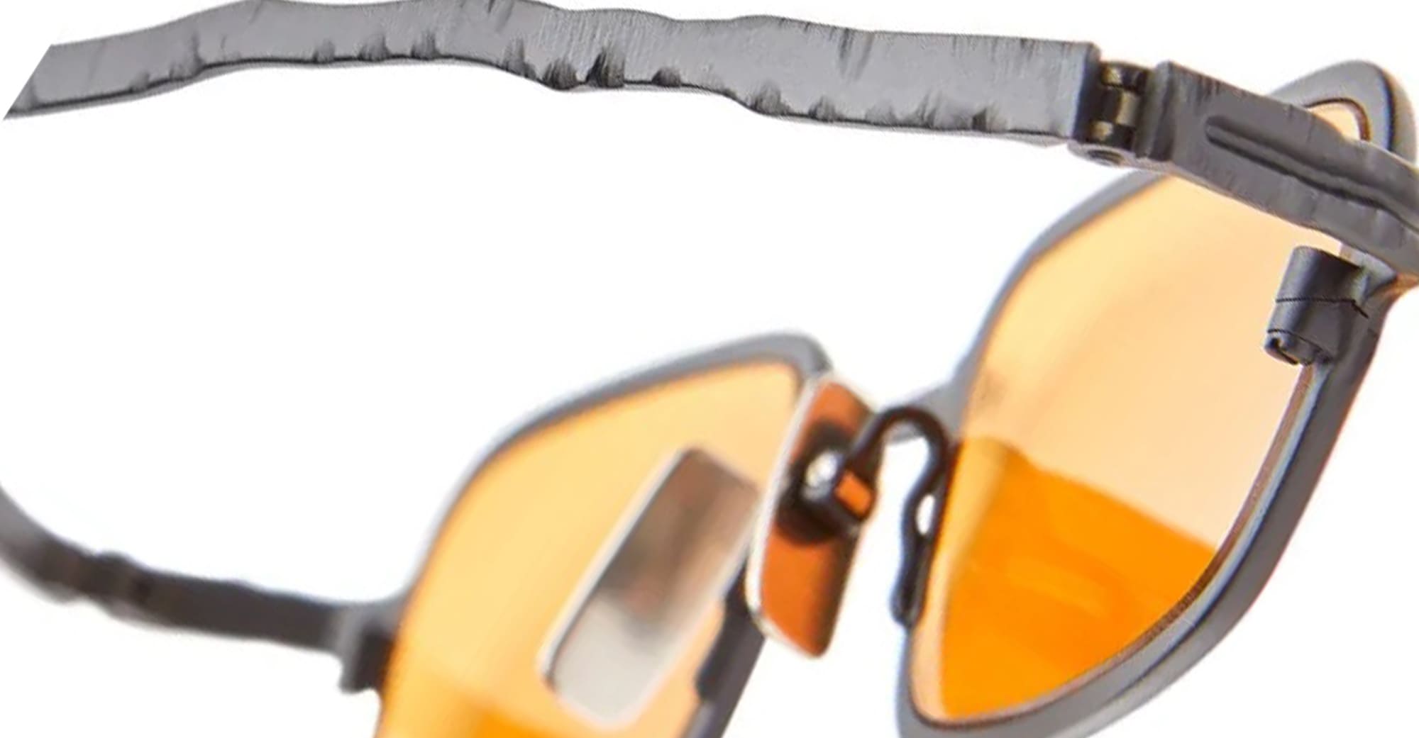 Ottica Mondello Roma - Kuboraum - KRSZ18BMS00000YL - MASK Z18 BMS - MATTE BLACK - metal, acetate - shape Rectangular - Black - EYEWEAR - SUNGLASSES - Unisex,Uomo,Donna,Women,Men - lens orange - Made In Italy