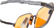 Ottica Mondello Roma - Kuboraum - KRSZ18BMS00000YL - MASK Z18 BMS - MATTE BLACK - metal, acetate - shape Rectangular - Black - EYEWEAR - SUNGLASSES - Unisex,Uomo,Donna,Women,Men - lens orange - Made In Italy