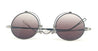 Ottica Mondello Roma - Matsuda - 10601H.SG.PW-BLK.45 - 10601H - PALLADIUM WHITE / BLACK - Titanium - shape Round - Palladium - EYEWEAR - SUNGLASSES - Uomo,Men - lens Gradient grey - Made In Japan