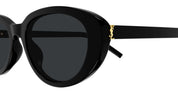 Ottica Mondello Roma - Saint Laurent - SL M154-001 - SL M154-001 - BLACK - Acetate - shape Oval - Black - EYEWEAR - SUNGLASSES - Donna,Women - lens Grey - Made In Italy