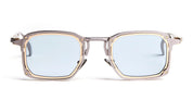 Ottica Mondello Roma - Movitra - TRINITAS 02-C2 - TRINITAS 02 - C2 Light Gunmetal / Azure Lens - Titanium - shape Rectangular - grey - EYEWEAR - SUNGLASSES - Uomo,Men - lens Blue - Made In Italy
