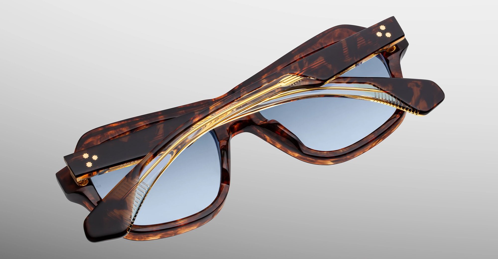 Ottica Mondello Roma - Jacques Marie Mage - JMMTAM-5C - TAMERLIS - ARGYLE - Acetate - shape Squared - Havana - EYEWEAR - SUNGLASSES - Unisex,Uomo,Donna,Women,Men - lens Blue - Made In Japan
