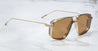 Ottica Mondello Roma - Jacques Marie Mage - JMMJG-16H - DECADE COLLECTION: JAGGER - ROMA - Titanium - shape Aviator - gold, silver - EYEWEAR - SUNGLASSES - Uomo,Men - lens honey - Made In Japan