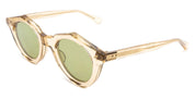 Ottica Mondello Roma - Max Pittion - MXPL-018G - VOILA 44  - DUSTY CHAMPAGNE / GREEN LENS - Acetate - shape Round - Champagne - EYEWEAR - SUNGLASSES - Unisex,Uomo,Donna,Women,Men - lens Green - Made In Japan