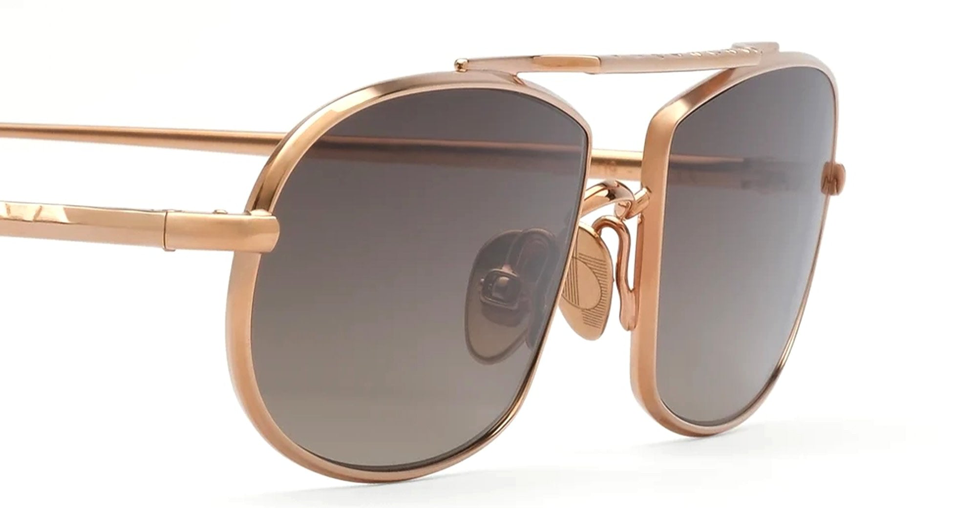 Ottica Mondello Roma - Ahlem - AHL.004049.SUN - Guerin - Peony Gold / Rain Gradient (Limited Ed.) - Acetate - shape Oval - Gold - EYEWEAR - SUNGLASSES - Unisex,Uomo,Donna,Women,Men - lens Gradient grey - Made In France