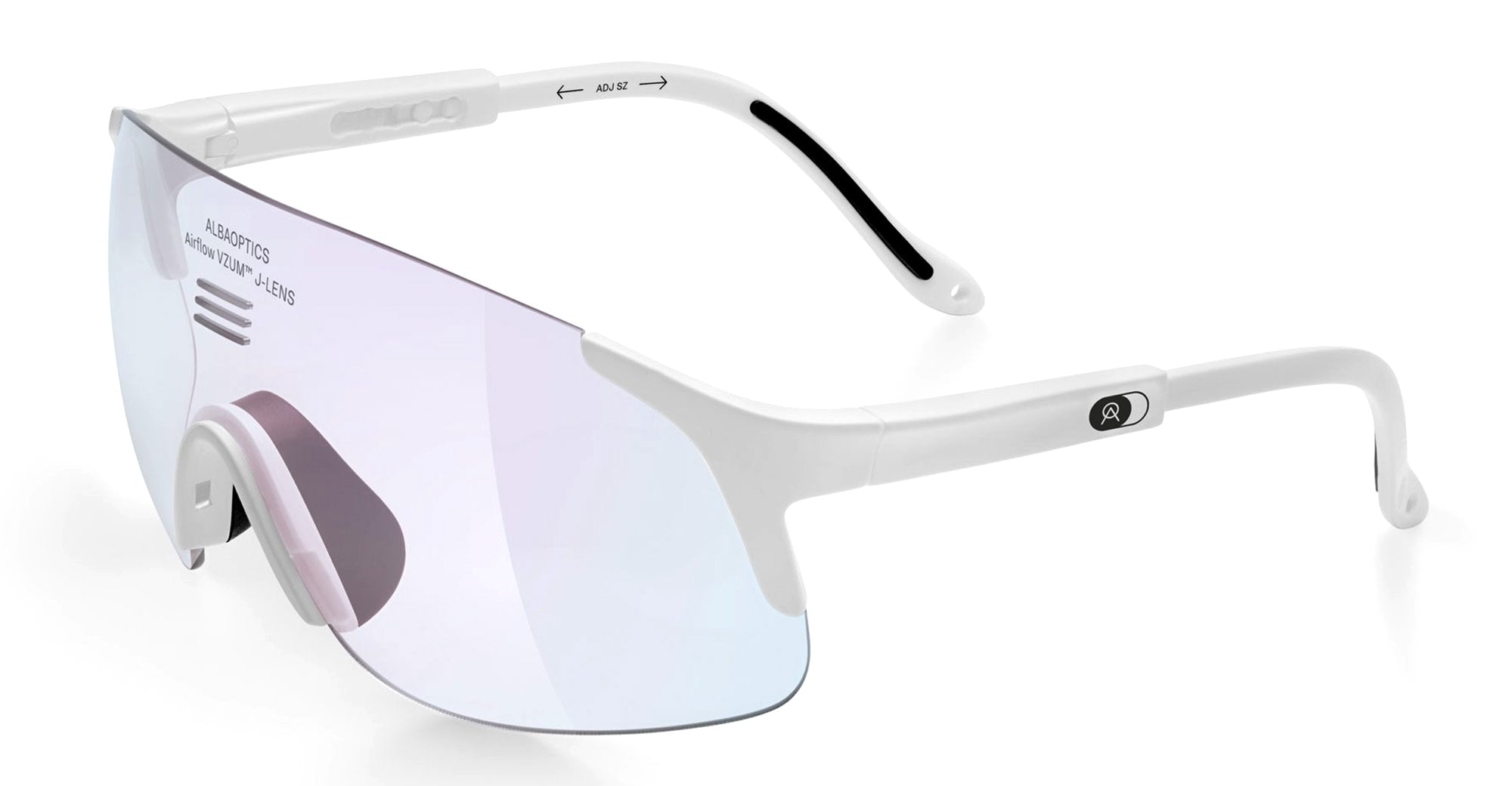 Ottica Mondello Roma - Alba Optics - 8050054518510 - JUMBO - WHITE / VZUM F-LENS FIRE - Tr90 - shape Mask - White - EYEWEAR - SUNGLASSES - Unisex,Uomo,Donna,Women,Men - lens red - Made In Italy