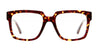 Ottica Mondello Roma - Kuboraum - KRO0K3TA000000OP - MASK K3 - TORTOISE RX - Acetate - shape Squared - Tortoise - EYEWEAR - EYEGLASSES - Unisex,Uomo,Donna,Women,Men - lens Clear - Made In Italy